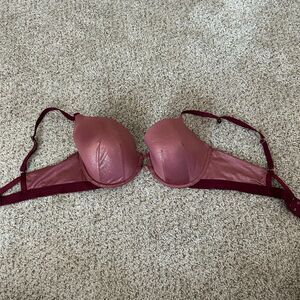 Savage‎ X Fenty Women's Core Microfiber Metallic T-Shirt Bra pink Size 36D